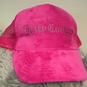Juicy Couture Fuchsia Velour Hat
